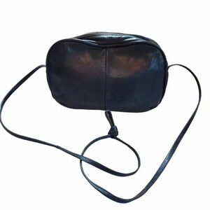 Vintage‎ Blue leather small crossbody